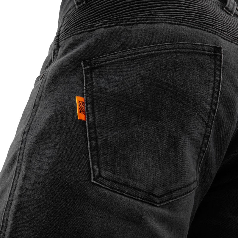Produžene moto traperice Rebelhorn Revolt Monolayer crne