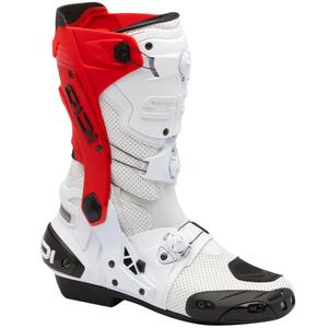 SiDi Rex Air motociklističke čizme bijelo-crvene