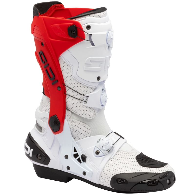 SiDi Rex Air motociklističke čizme bijelo-crvene