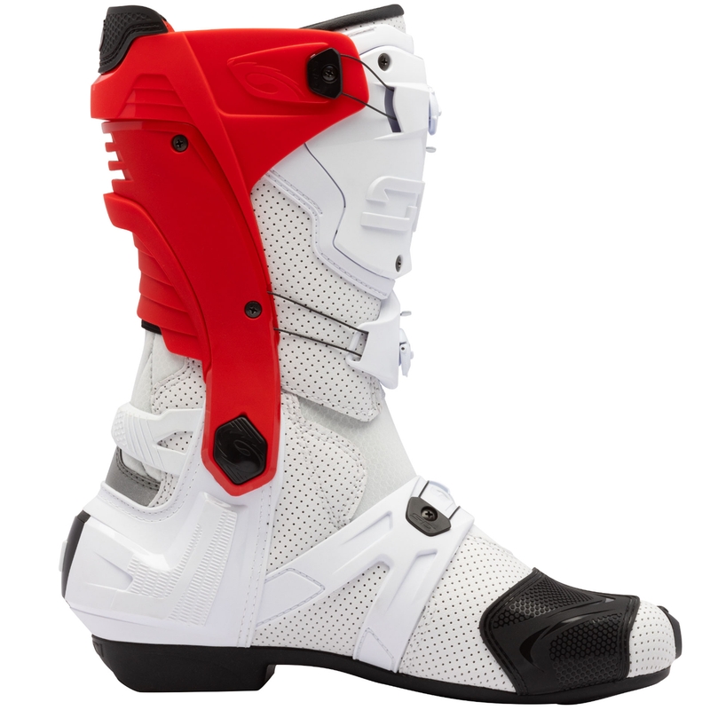 SiDi Rex Air motociklističke čizme bijelo-crvene