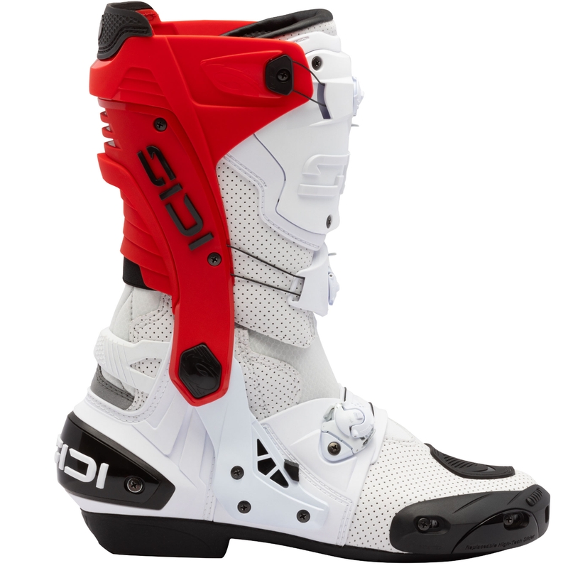 SiDi Rex Air motociklističke čizme bijelo-crvene