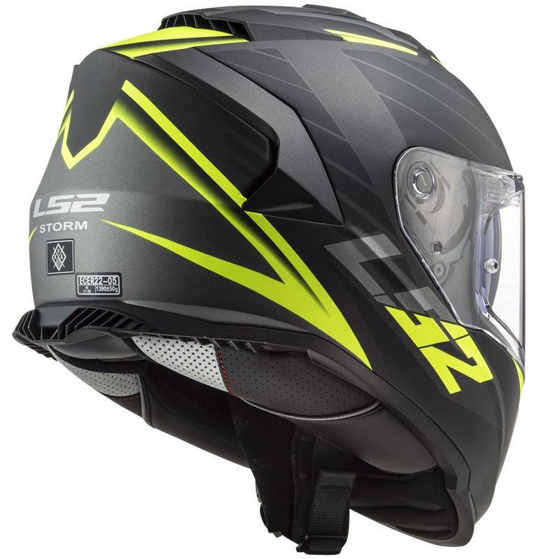 Integralna motociklistička kaciga LS2 FF800 Storm II Nerve crno-fluo žuta