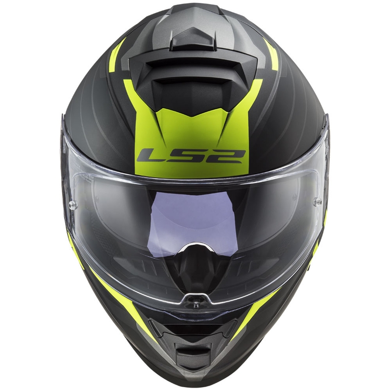 Integralna motociklistička kaciga LS2 FF800 Storm II Nerve crno-fluo žuta