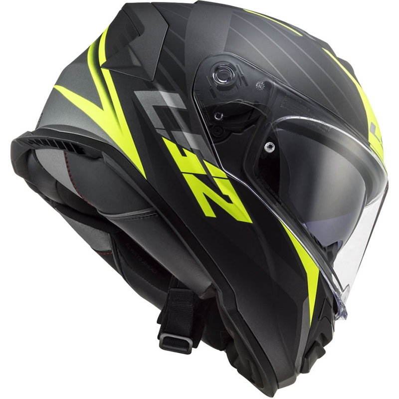 Integralna motociklistička kaciga LS2 FF800 Storm II Nerve crno-fluo žuta