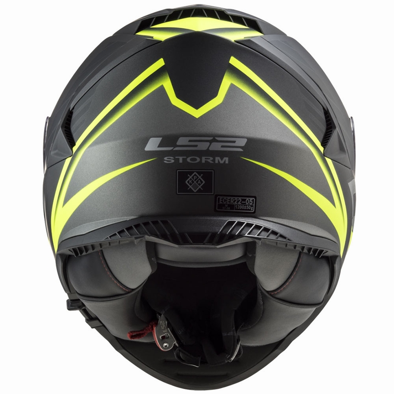 Integralna motociklistička kaciga LS2 FF800 Storm II Nerve crno-fluo žuta