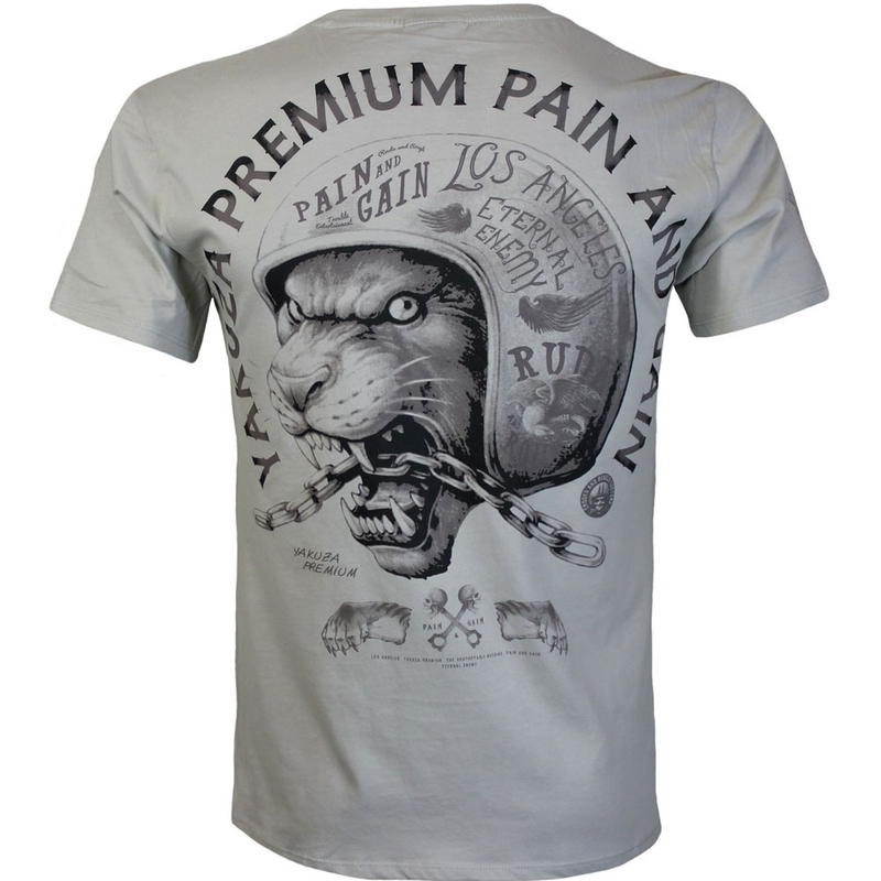 Yakuza Premium 3919 majica kratkih rukava siva