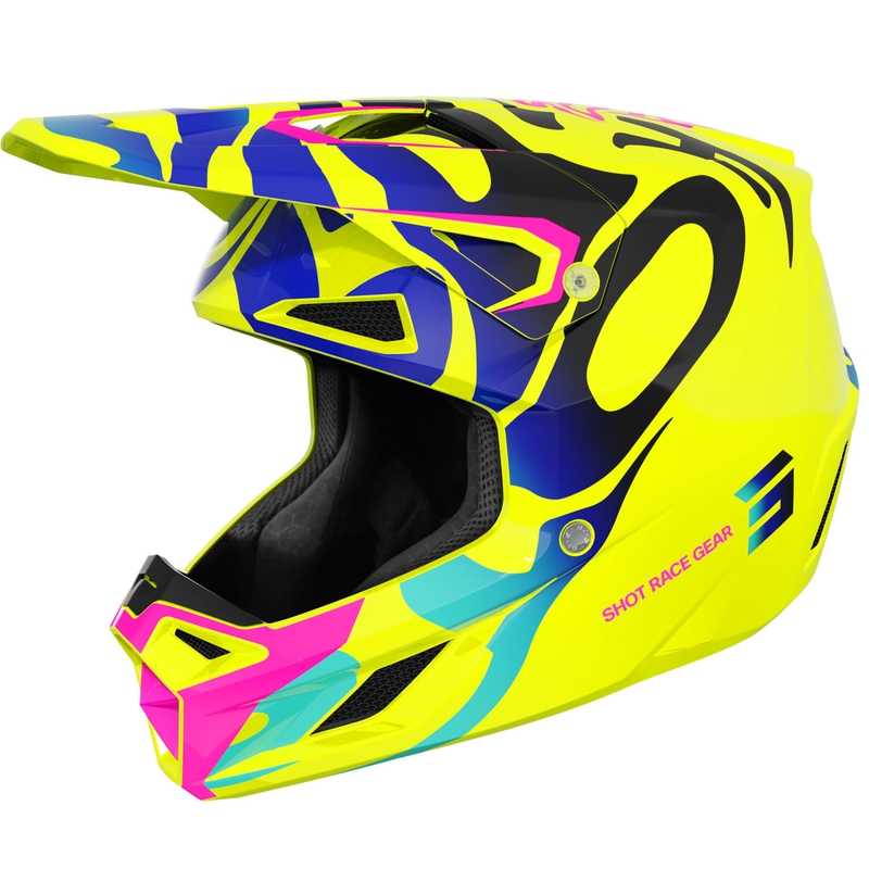 Shot Speed Ghost Dječja motokros kaciga sjajna fluo žuta