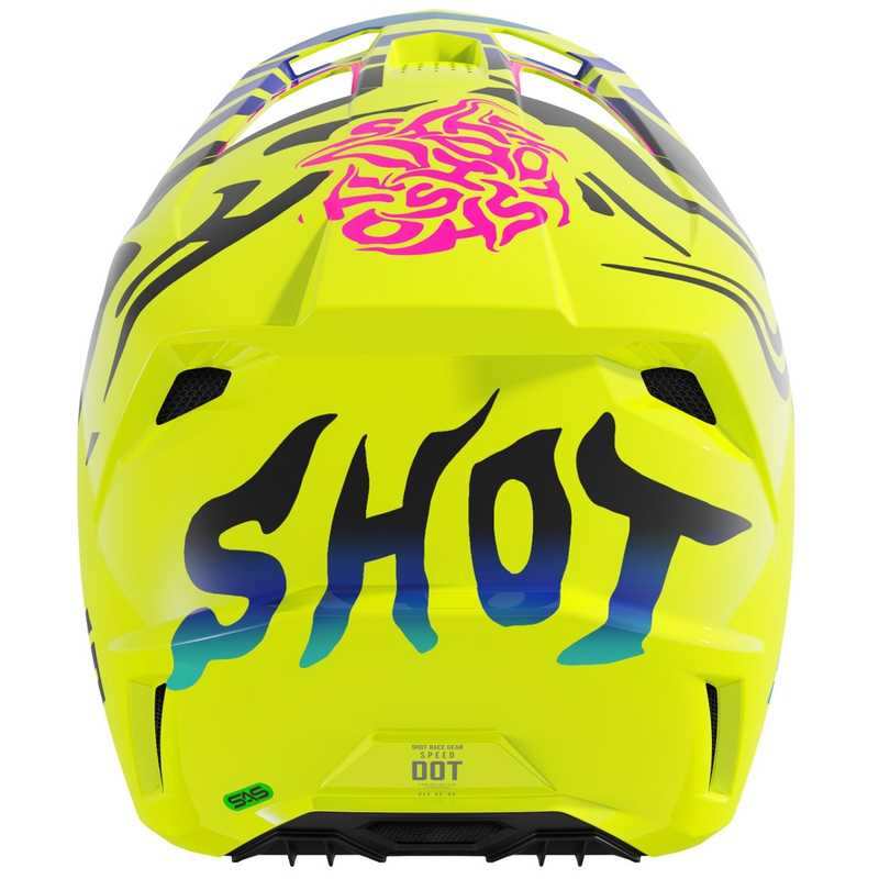 Shot Speed Ghost Dječja motokros kaciga sjajna fluo žuta