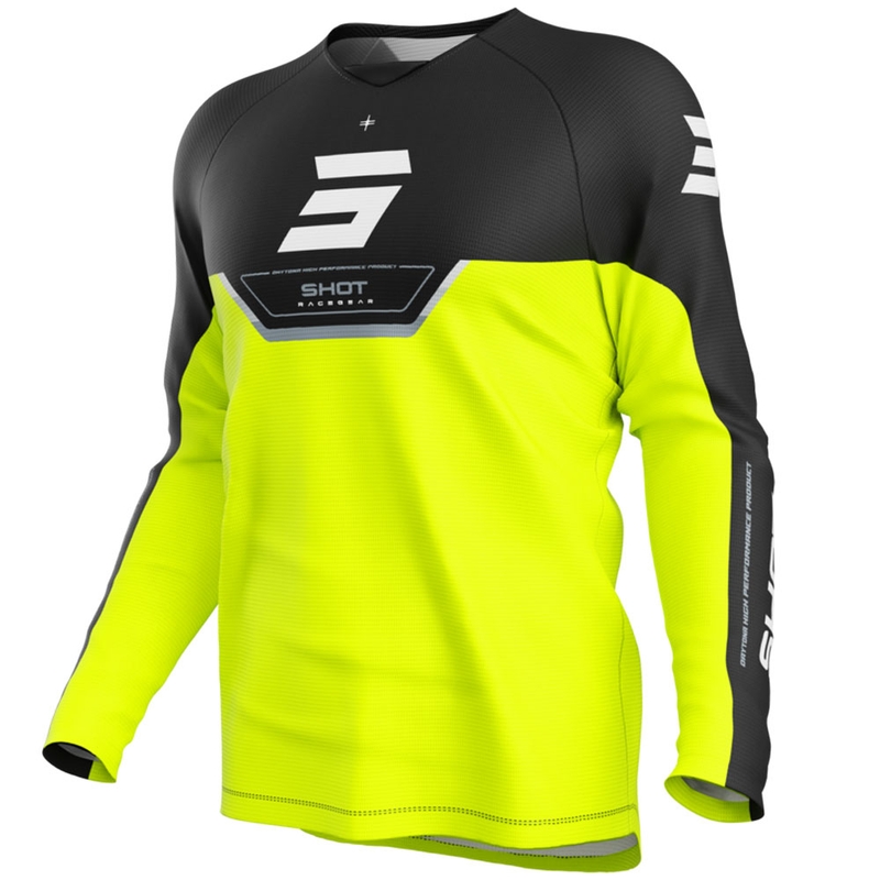 Dječji motokros dres Shot Draw Daytona, fluo žute boje