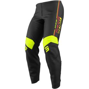 Dječje motokros hlače Shot Draw Block fluo žute