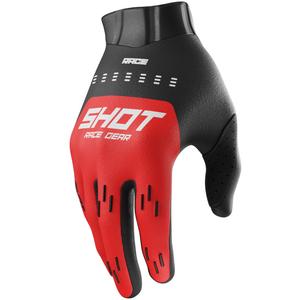 Dječje motokros rukavice Shot Race Evo crvene