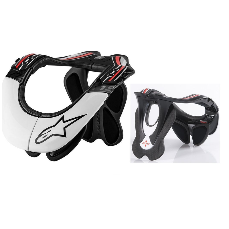Alpinestars BNS Pro štitnik za vrat i kralježnicu crno-bijelo-crveni
