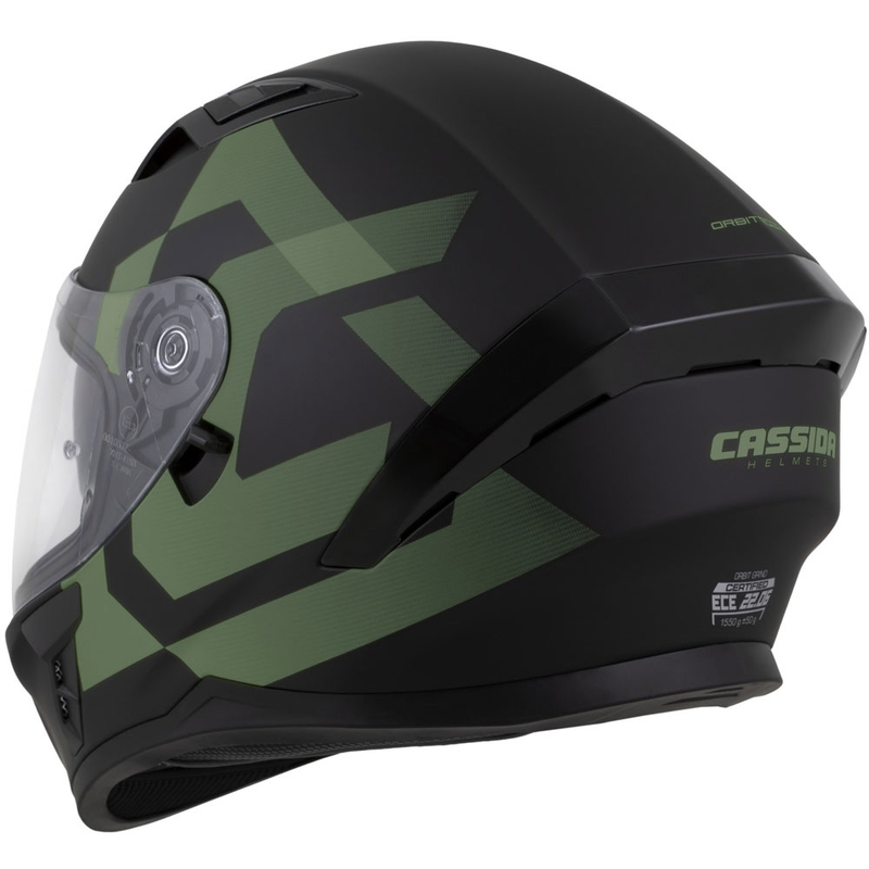 Cassida Orbit Grind integralna motociklistička kaciga mat crno-tamnozelena