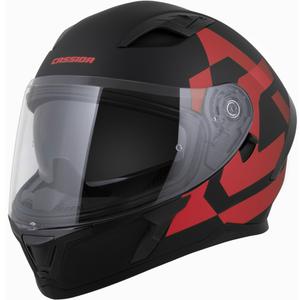 Cassida Orbit Grind integralna motociklistička kaciga mat crno-crvena