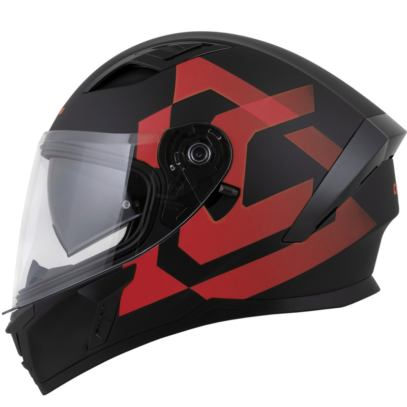 Cassida Orbit Grind integralna motociklistička kaciga mat crno-crvena