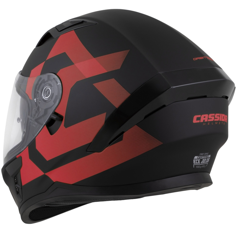Cassida Orbit Grind integralna motociklistička kaciga mat crno-crvena