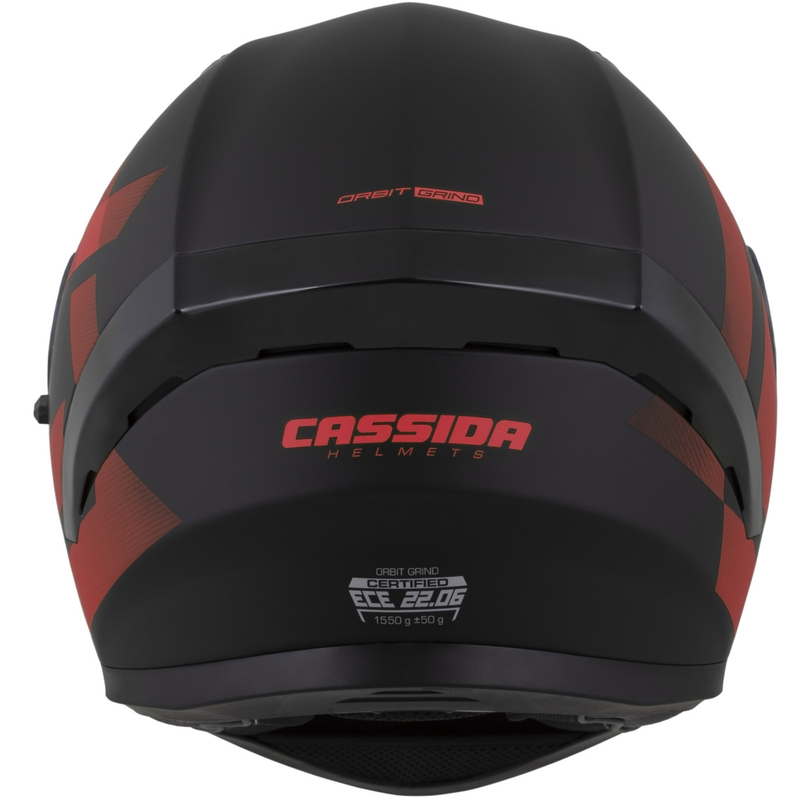 Cassida Orbit Grind integralna motociklistička kaciga mat crno-crvena