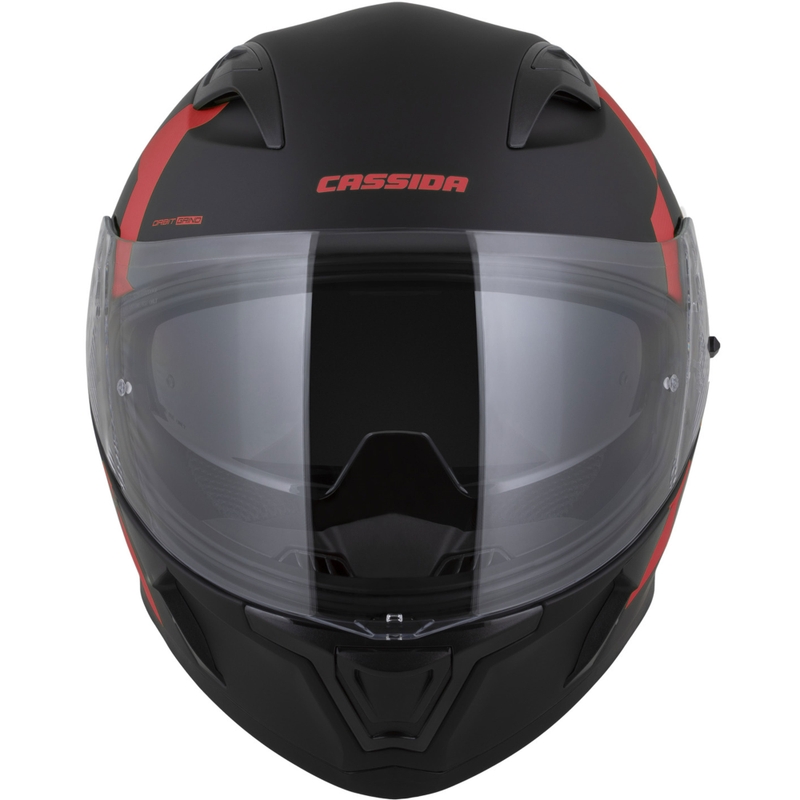 Cassida Orbit Grind integralna motociklistička kaciga mat crno-crvena
