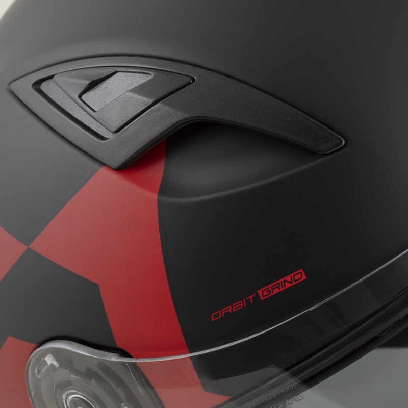 Cassida Orbit Grind integralna motociklistička kaciga mat crno-crvena
