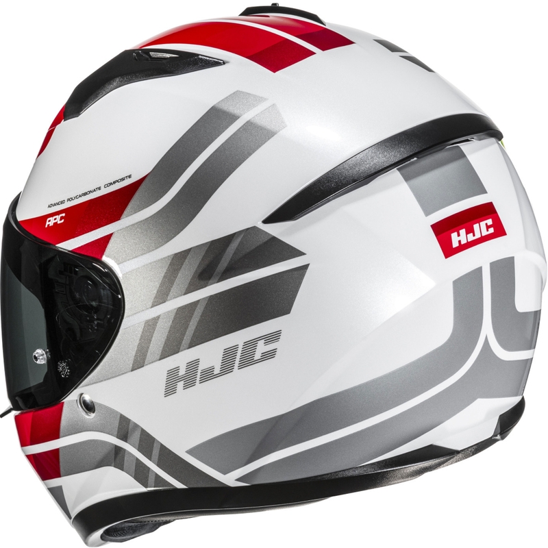 Integralna motociklistička kaciga HJC C10 Hiper MC1 bijelo-sivo-crvena