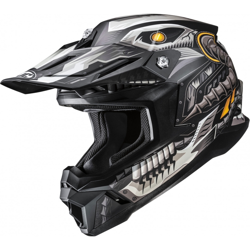 Motokros kaciga HJC C50 Mecha Beast MC5SF crno-siva