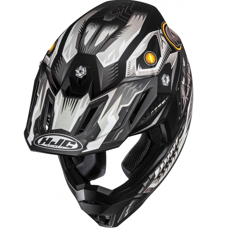 Motokros kaciga HJC C50 Mecha Beast MC5SF crno-siva