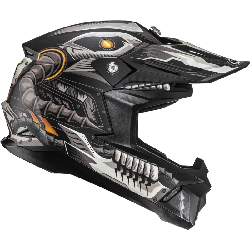 Motokros kaciga HJC C50 Mecha Beast MC5SF crno-siva