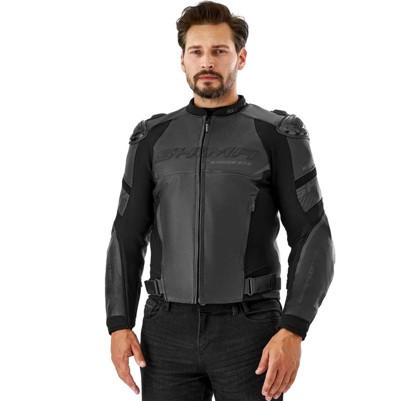 Shima Bandit 2.0 kožna motociklistička jakna crno-crna