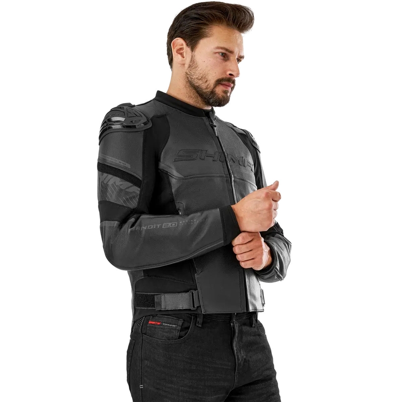 Shima Bandit 2.0 kožna motociklistička jakna crno-crna