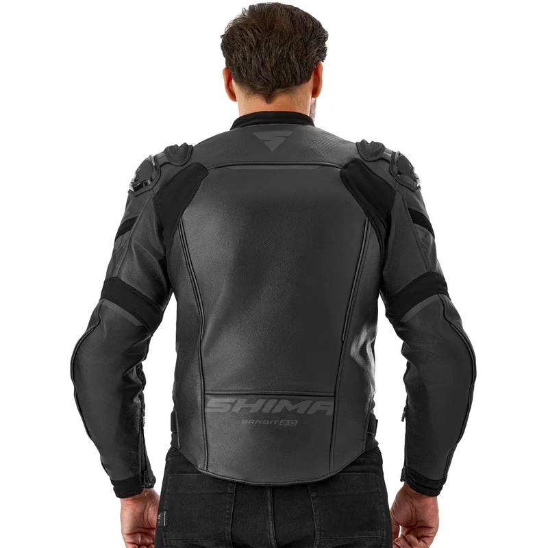 Shima Bandit 2.0 kožna motociklistička jakna crno-crna
