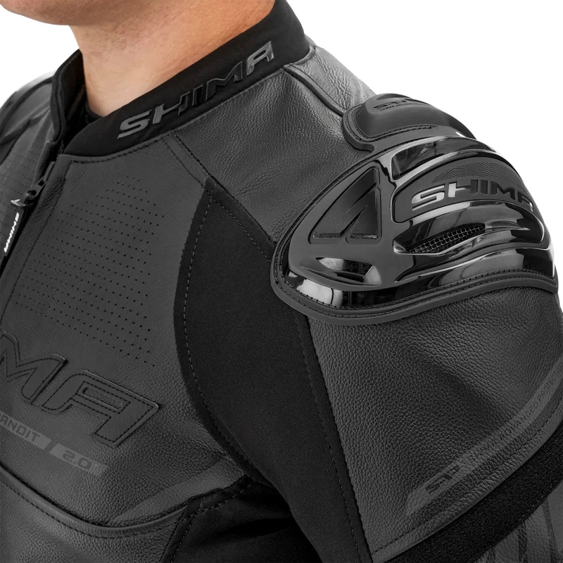 Shima Bandit 2.0 kožna motociklistička jakna crno-crna