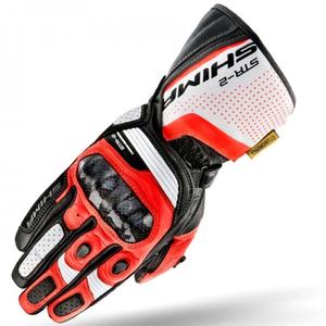 Rukavice Shima STR-2 crno-bijele-fluo crvene