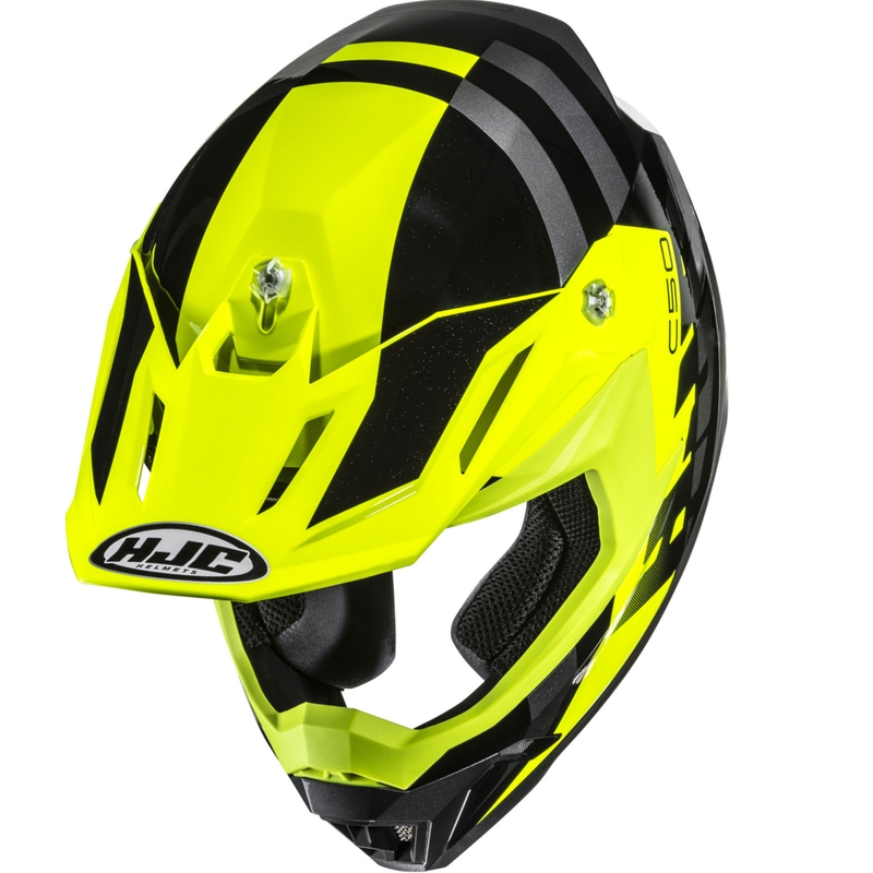 Motokros kaciga HJC C50 Mirage MC3H crno-fluo žuto-siva