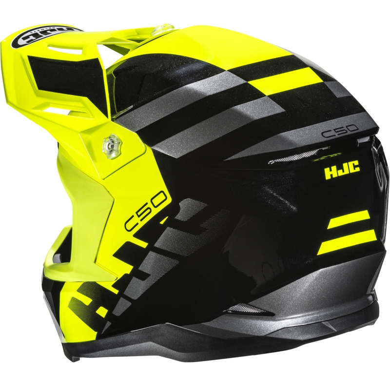 Motokros kaciga HJC C50 Mirage MC3H crno-fluo žuto-siva