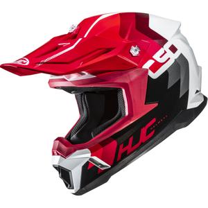 Motokros kaciga HJC C50 Primal MC1 crno-crveno-bijela