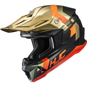 Motokros kaciga HJC C50 Primal MC6HSF crno-zlatna-narančasta