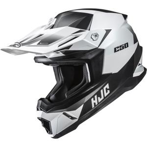 Motokros kaciga HJC C50 Slide MC10SF crno-bijela