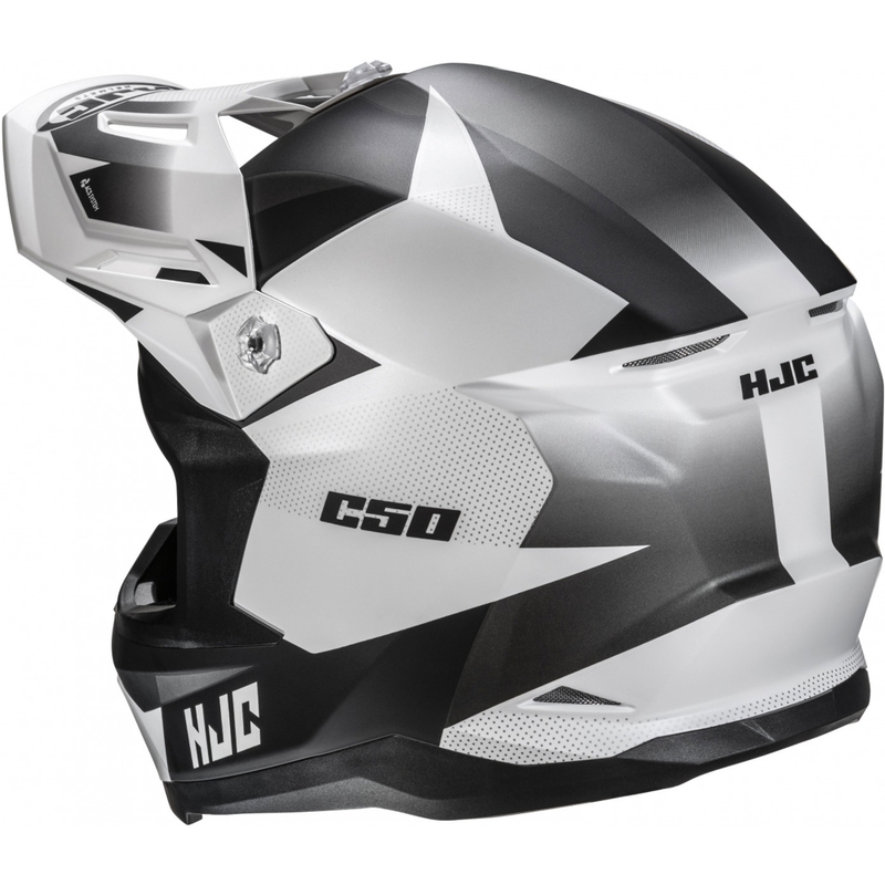 Motokros kaciga HJC C50 Slide MC10SF crno-bijela