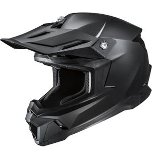 Motokros kaciga HJC C50 Solid, polu-ravna, crna