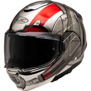 HJC F100 Ant-Man Marvel MC1 preklopna motociklistička kaciga sivo-crvena