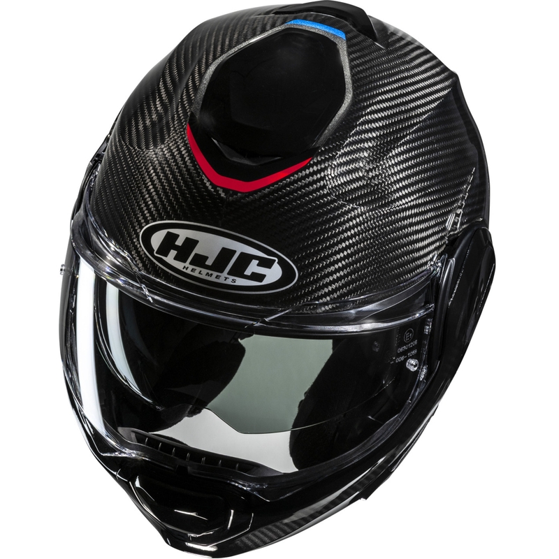 Preklopna motociklistička kaciga HJC F100 Carbon Stan MC21 crno-plavo-crvena