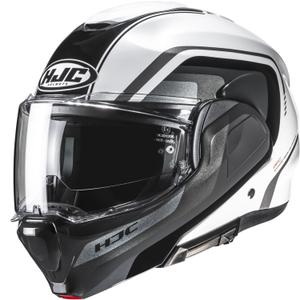HJC F100 Reff MC1 preklopna motociklistička kaciga crno-bijela