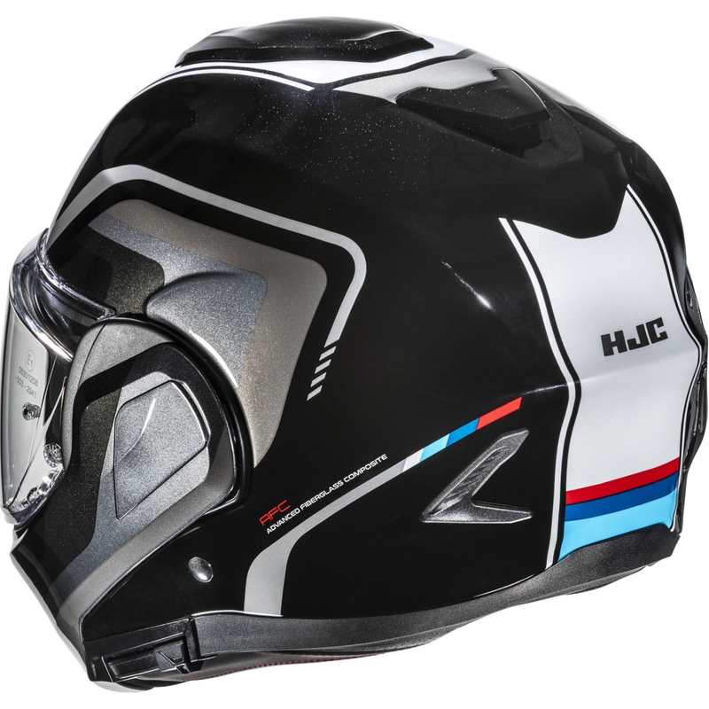 Preklopna motociklistička kaciga HJC F100 Reff MC21 crno-srebrno-bijela