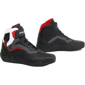 Motorističke čizme Forma Stinger EVO Flow crno-crveno-bijelo-sive