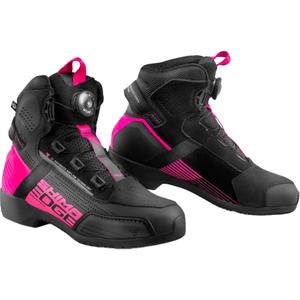 Ženske motorističke čizme Shima Edge Vent crno-roze