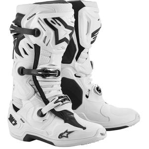 Alpinestars Tech 10 Supervented motociklističke čizme perforirane bijele