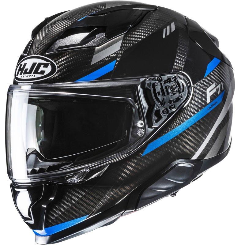 Integralna motociklistička kaciga HJC F71 CARBON Esira MC2 crno-plava