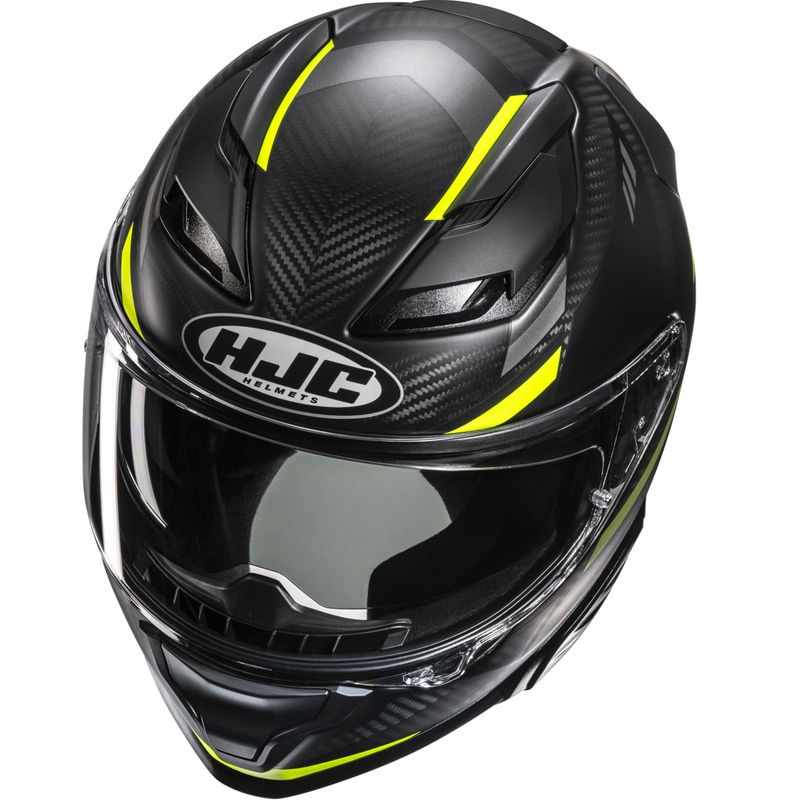 Integralna motociklistička kaciga HJC F71 CARBON Esira MC3HSF crno-fluo žuta