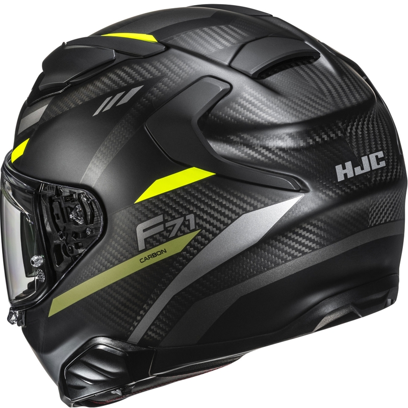 Integralna motociklistička kaciga HJC F71 CARBON Esira MC3HSF crno-fluo žuta