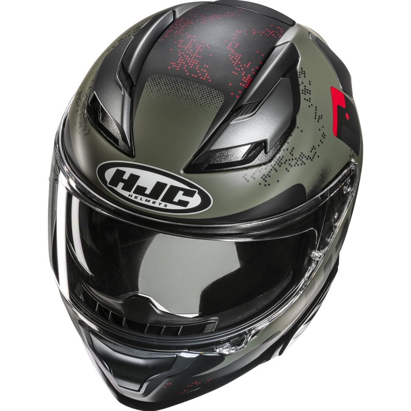 Integralna motociklistička kaciga HJC F71 Faco MC1SF kaki-crna